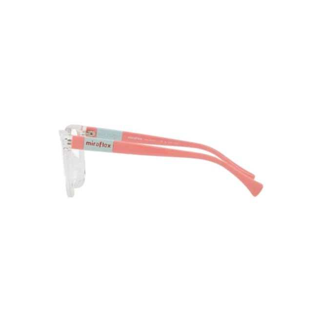 Óculos de Grau Miraflex Infantil 0MF4023 M551 50 Acetato Transparente e Rosa 3