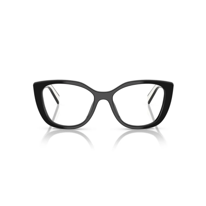 Óculos de Grau Prada 0PR B04V 16K1O153 Acetato Preto e Branco 2