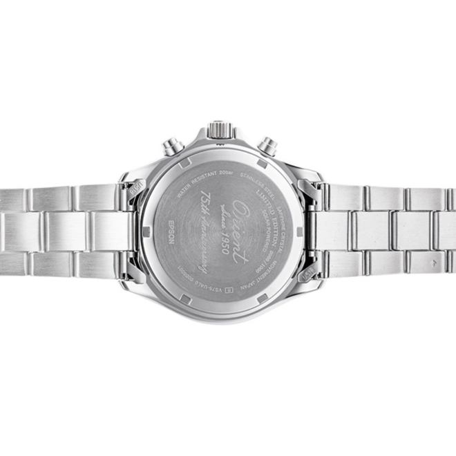 Relógio Orient Mako Sports Solar 75th Edição Limitada - RA TX0210L10B A1SX EL 4