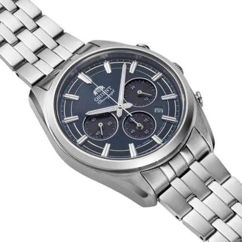 Relógio Orient Contemporary Solar Cronógrafo - RA TX0303L10B D1SX Azul