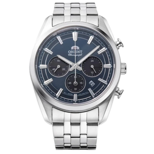 Relógio Orient Contemporary Solar Cronógrafo - RA TX0303L10B D1SX Azul
