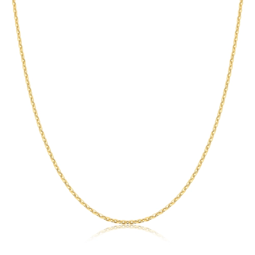 Corrente malha Bailarina ouro 18k polida oca 45CM