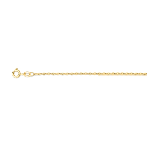 Corrente malha Bailarina ouro 18k polida oca 45CM