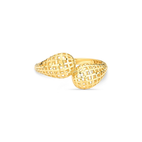 Anel aros gomos telados ouro 18k diamantado com forro interno