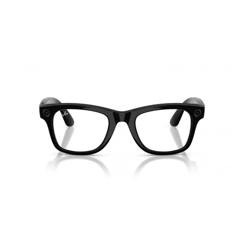 Óculos de Sol Ray-Ban Meta Wayfarer 0RW4012 601/1M53 Acetato Preto com lentes na cor Verde Fotocromático