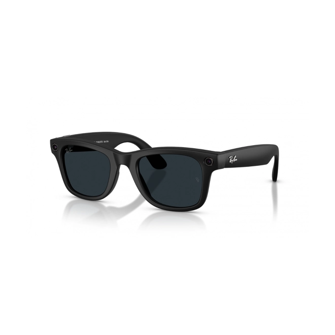 Óculos de Sol Ray-Ban Meta Wayfarer 0RW4012 601S1Z50 Acetato Preto com lentes na cor Cinza Fotocromático 3