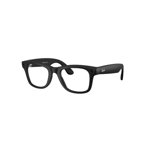 Óculos de Sol Ray-Ban Meta Wayfarer 0RW4012 601S1Z50 Acetato Preto com lentes na cor Cinza Fotocromático