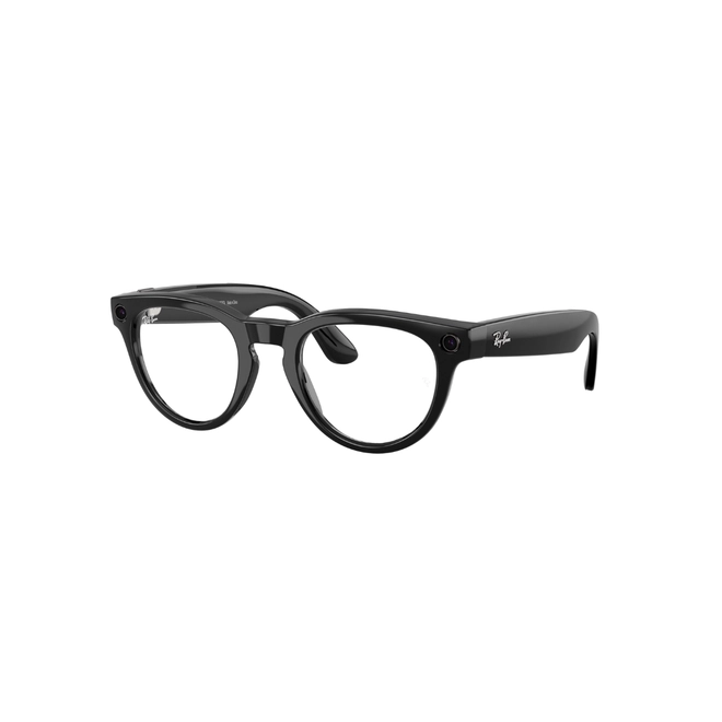 Óculos de Sol Ray-Ban Meta Headliner Gen 2 0RW4013 601/1M50 Acetato Preto com lentes na cor Verde Fotocromático 1