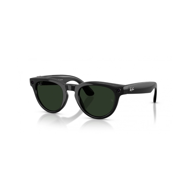 Óculos de Sol Ray-Ban Meta Headliner Gen 2 0RW4013 601/1M50 Acetato Preto com lentes na cor Verde Fotocromático 2