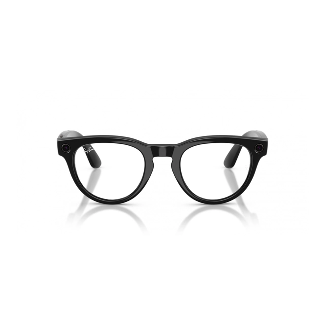Óculos de Sol Ray-Ban Meta Headliner Gen 2 0RW4013 601/MF50 Acetato Preto com lentes na cor Azul Fotocromático 3