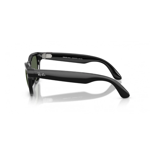 Óculos de Sol Ray-Ban Meta Skyler Gen 2 0RW4014 601/7152 Acetato Preto com lentes na cor Verde