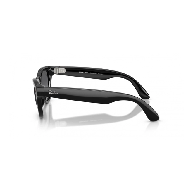 Óculos de Sol Ray-Ban Meta Skyler Gen 2 0RW4014 601/T352 Acetato Preto com lentes na cor Cinza Degradê Polarizado 4