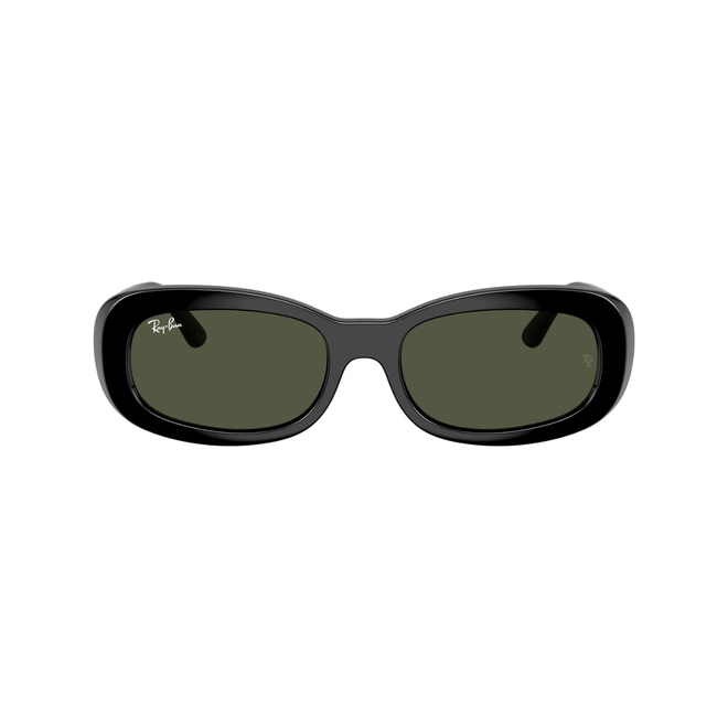 Óculos de Sol Ray-Ban 0RB2221 901/3156 Propionato Preto com lentes na cor Verde 2