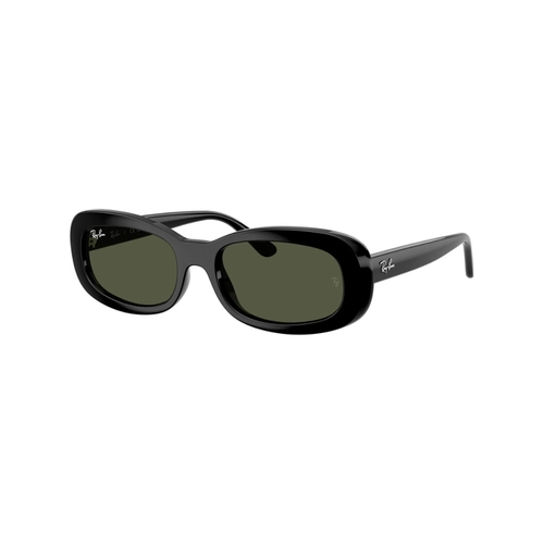 Óculos de Sol Ray-Ban 0RB2221 901/3156 Propionato Preto com lentes na cor Verde