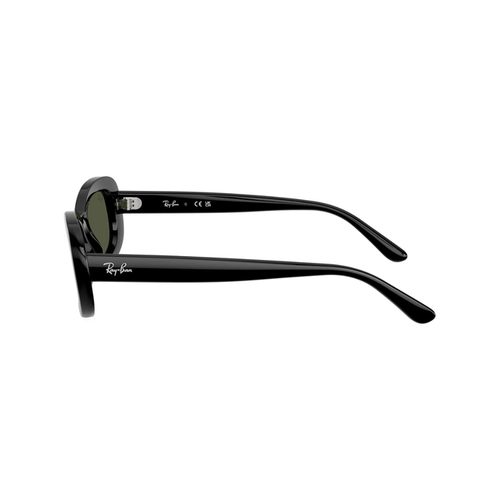 Óculos de Sol Ray-Ban 0RB2221 901/3156 Propionato Preto com lentes na cor Verde