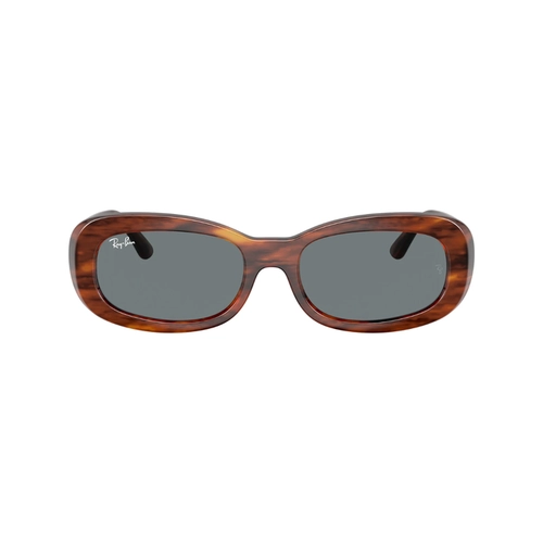 Óculos de Sol Ray-Ban 0RB2221 954/6256 Propionato Marrom Mesclado com lentes na cor Azul