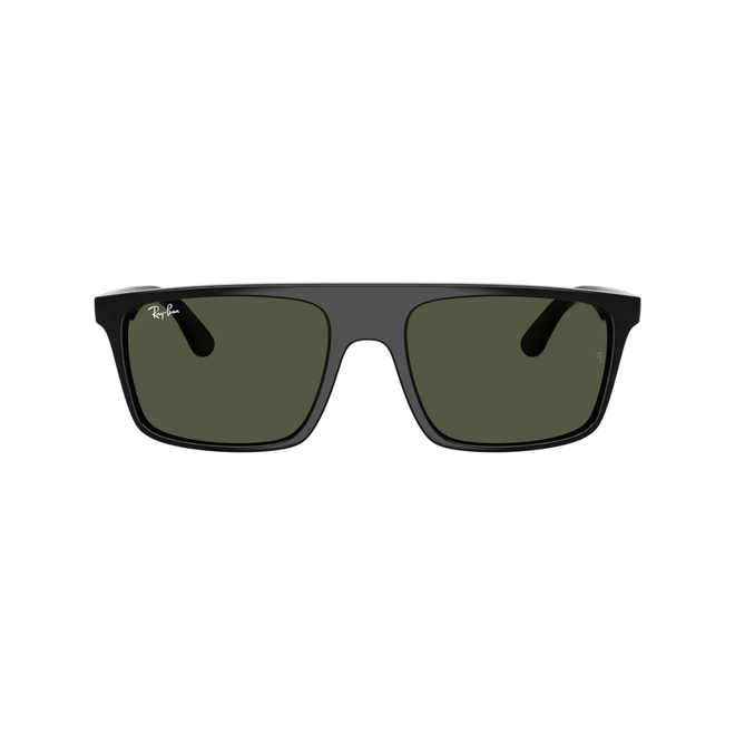 Óculos de Sol Ray-Ban 0RB2222 901/3157 Propionato Preto com lentes na cor Verde 2