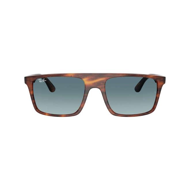 Óculos de Sol Ray-Ban 0RB2222 954/3M57 Propionato Marrom Mesclado com lentes na cor Azul e Cinza Degradê 2