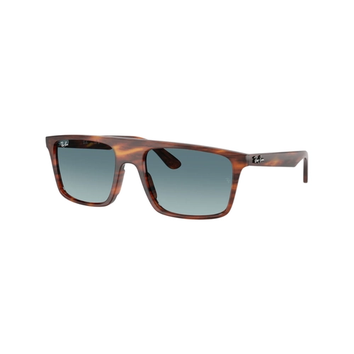 Óculos de Sol Ray-Ban 0RB2222 954/3M57 Propionato Marrom Mesclado com lentes na cor Azul e Cinza Degradê