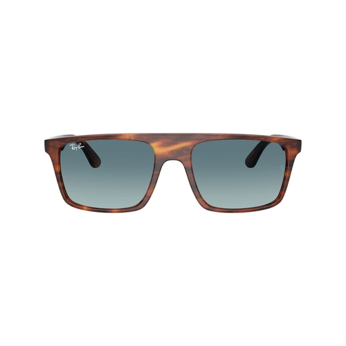 Óculos de Sol Ray-Ban 0RB2222 954/3M57 Propionato Marrom Mesclado com lentes na cor Azul e Cinza Degradê