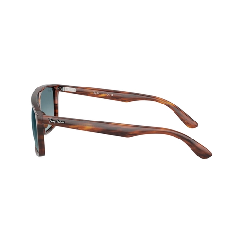 Óculos de Sol Ray-Ban 0RB2222 954/3M57 Propionato Marrom Mesclado com lentes na cor Azul e Cinza Degradê