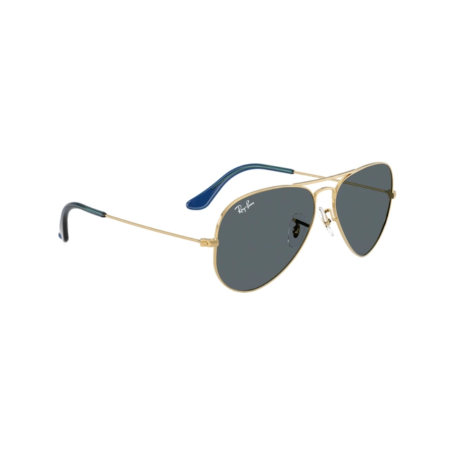 Óculos de Sol Ray-Ban Aviator Large Metal 0RB3025 9278R562 Metal Dourado com lentes na cor Azul 3