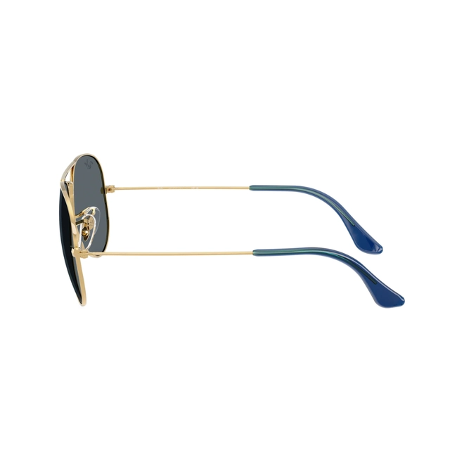 Óculos de Sol Ray-Ban Aviator Large Metal 0RB3025 9278R562 Metal Dourado com lentes na cor Azul 4