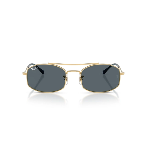 Óculos de Sol Ray-Ban 0RB3719 9278R554 Metal Dourado com lentes na cor Azul