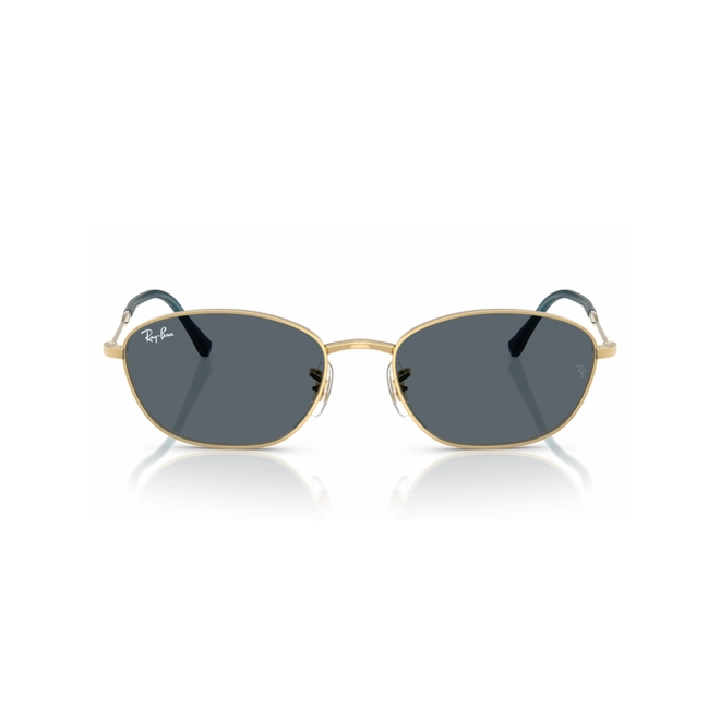 Óculos de Sol Ray-Ban 0RB3749 9278R558 Metal Dourado com lentes na cor Azul 2
