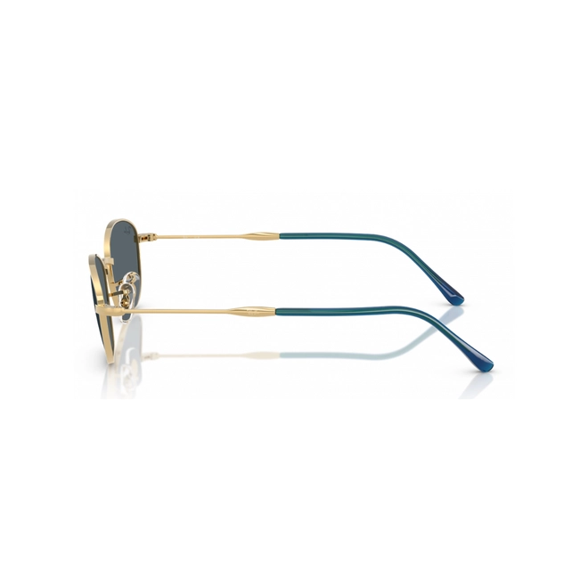 Óculos de Sol Ray-Ban 0RB3749 9278R558 Metal Dourado com lentes na cor Azul 4