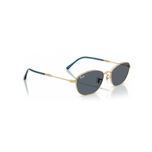 Óculos de Sol Ray-Ban 0RB3749 9278R558 Metal Dourado com lentes na cor Azul