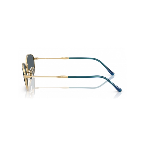Óculos de Sol Ray-Ban 0RB3749 9278R558 Metal Dourado com lentes na cor Azul