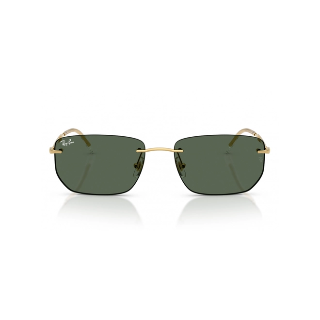 Óculos de Sol Ray-Ban 0RB3768 001/7156 Metal Dourado com lentes na cor Verde 2