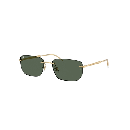 Óculos de Sol Ray-Ban 0RB3768 001/7156 Metal Dourado com lentes na cor Verde