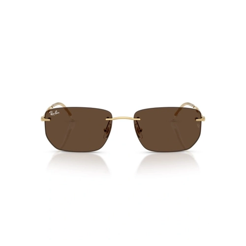 Óculos de Sol Ray-Ban 0RB3768 001/7356 Metal Dourado com lentes na cor Marrom