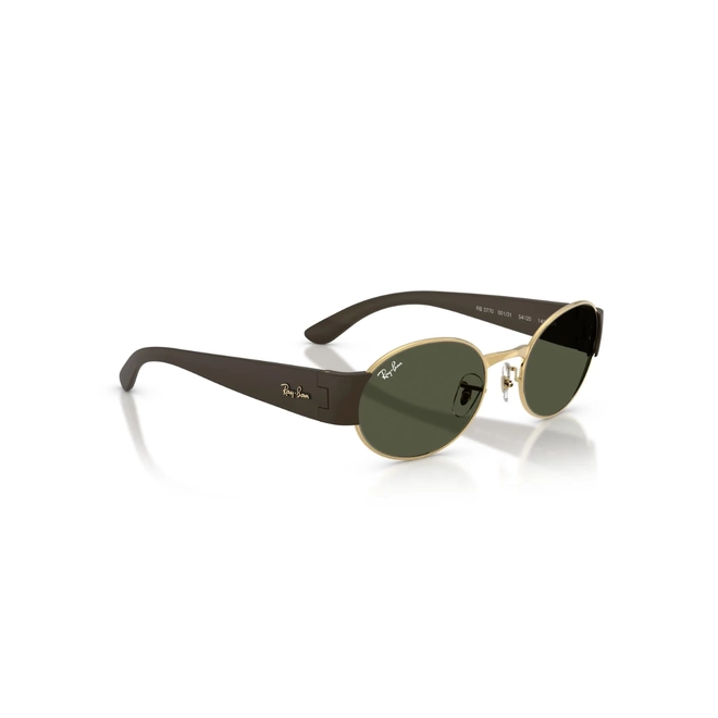 Óculos de Sol Ray-Ban 0RB3770 001/3154 Metal Dourado com lentes na cor Verde 3