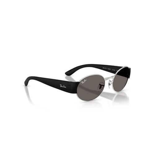 Óculos de Sol Ray-Ban 0RB3770 003/B154 Metal Prata com lentes na cor Cinza