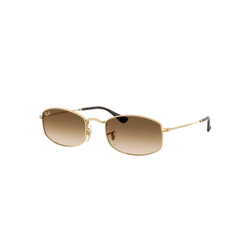 Óculos de Sol Ray-Ban 0RB3832 001/5155 Metal Dourado com lentes na cor Marrom Degradê