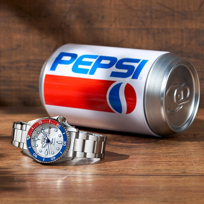 Relógio Seiko 5 Sports Edição Limitada Pepsi - SRPL99K1 S1SX EL Prata 2