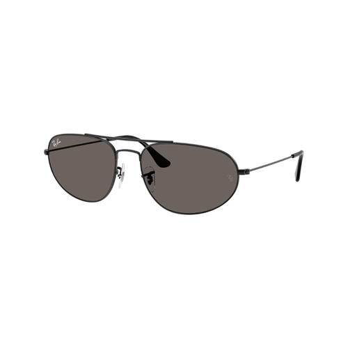 Óculos de Sol Ray-Ban 0RB3945 002/B160 Metal Preto com lentes na cor Cinza Escuro