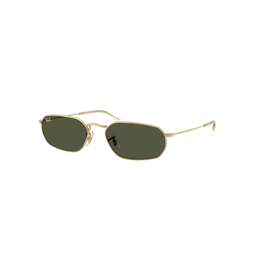 Óculos de Sol Ray-Ban 0RB3947 001/3157 Metal Dourado com lentes na cor Verde