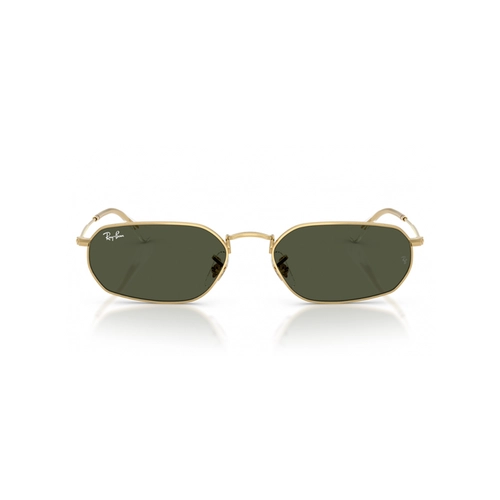 Óculos de Sol Ray-Ban 0RB3947 001/3157 Metal Dourado com lentes na cor Verde