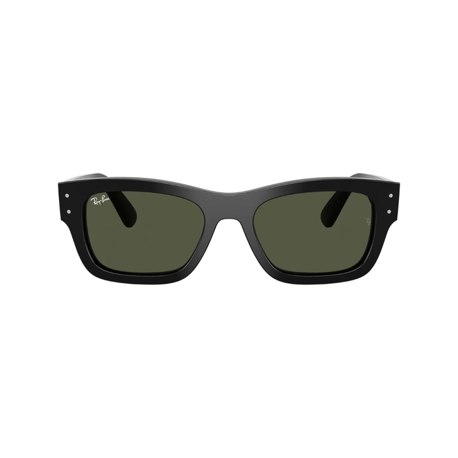 Óculos de Sol Ray-Ban Joseph 0RB7683S 901/3155 Acetato Preto com lentes na cor Verde 2
