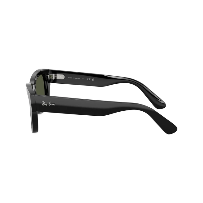 Óculos de Sol Ray-Ban Joseph 0RB7683S 901/3155 Acetato Preto com lentes na cor Verde 4