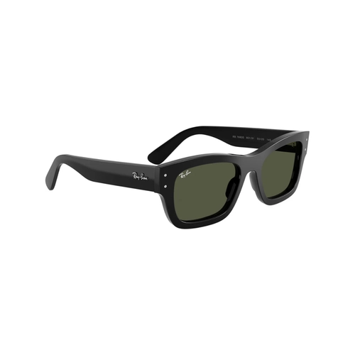 Óculos de Sol Ray-Ban Joseph 0RB7683S 901/3155 Acetato Preto com lentes na cor Verde