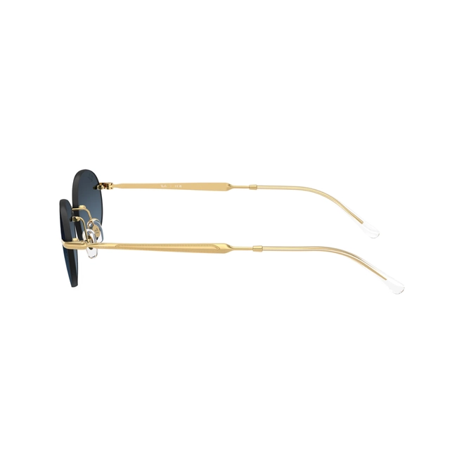 Óculos de Sol Ray-Ban 0RB3767 001/4C54 Metal Dourado com lentes na cor Azul Degradê 3