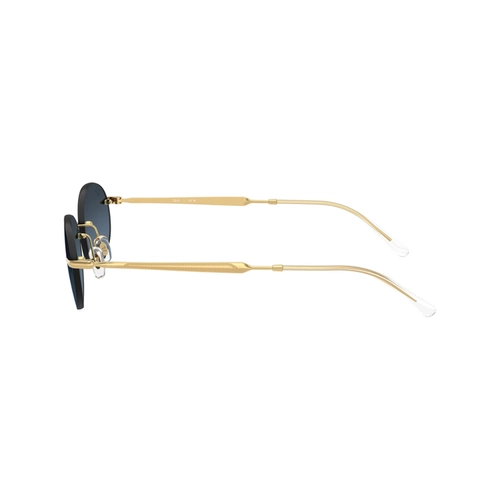 Óculos de Sol Ray-Ban 0RB3767 001/4C54 Metal Dourado com lentes na cor Azul Degradê