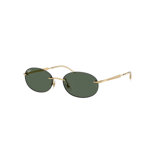 Óculos de Sol Ray-Ban 0RB3767 001/7154 Metal Dourado com lentes na cor Verde