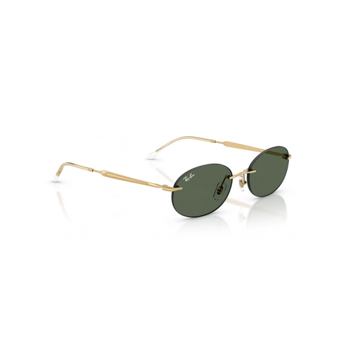 Óculos de Sol Ray-Ban 0RB3767 001/7154 Metal Dourado com lentes na cor Verde