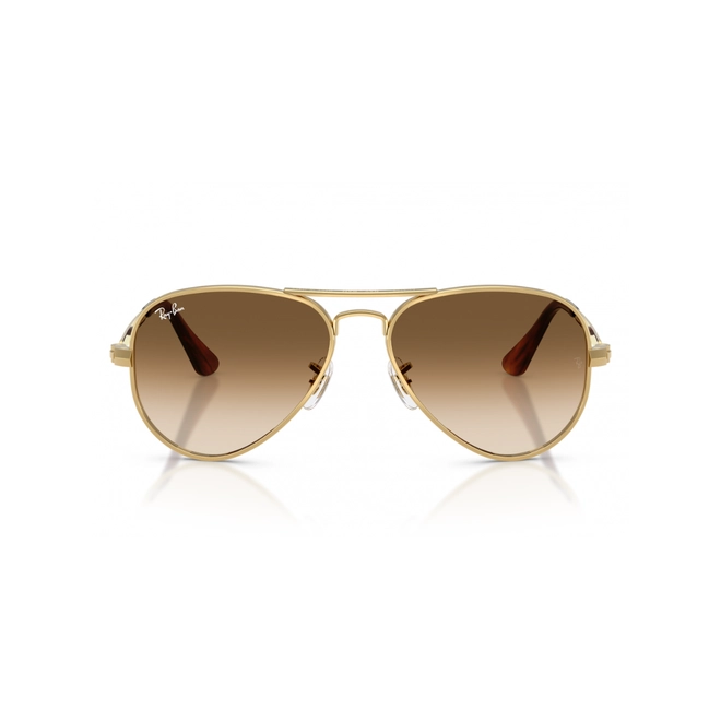 Óculos de Sol Ray-Ban Aviator Max 0RB3925 001/5158 Metal Dourado com lentes na cor Marrom Degradê 2